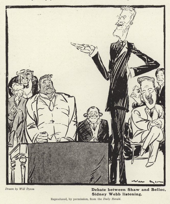Vita George Bernard Shaw és Hillaire Belloc között alkotó: English School