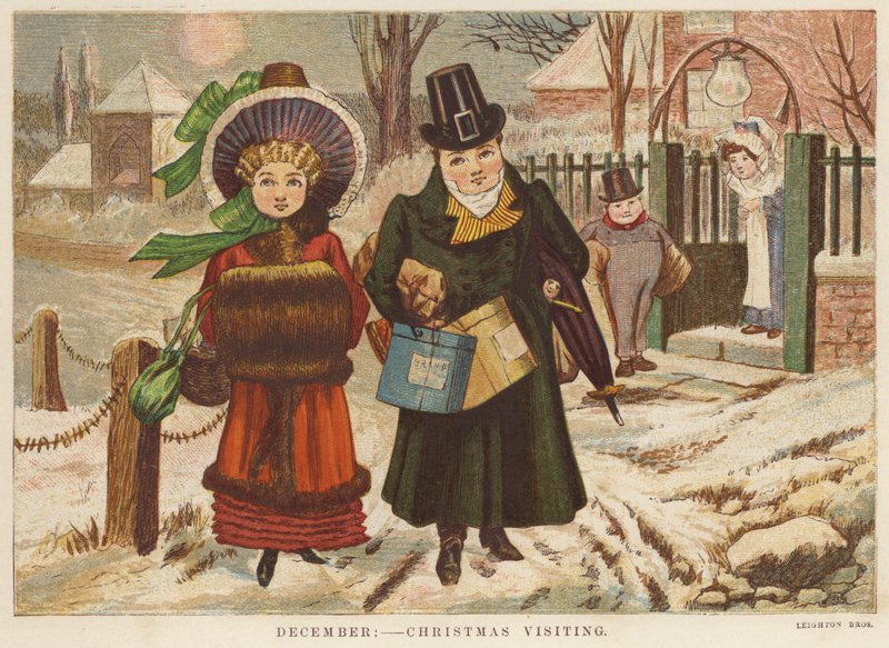 December: karácsonyi látogatás (színes litó) alkotó: English School