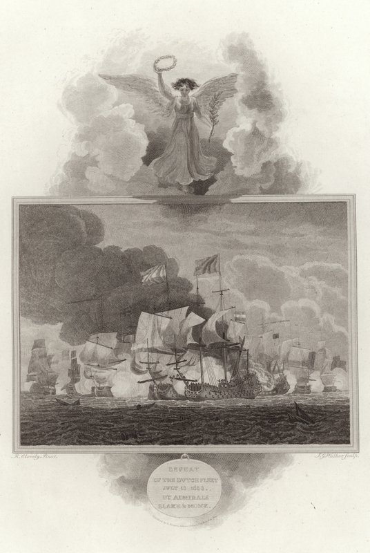 A holland flotta veresége 1653. július 13-án, Blake és Monk admirálisok által alkotó: English School