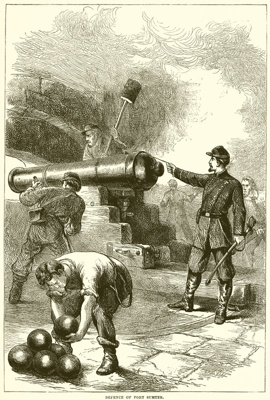 Fort Sumter védelme alkotó: English School