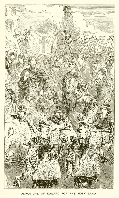 Edward elutazása a Szentföldre alkotó: English School