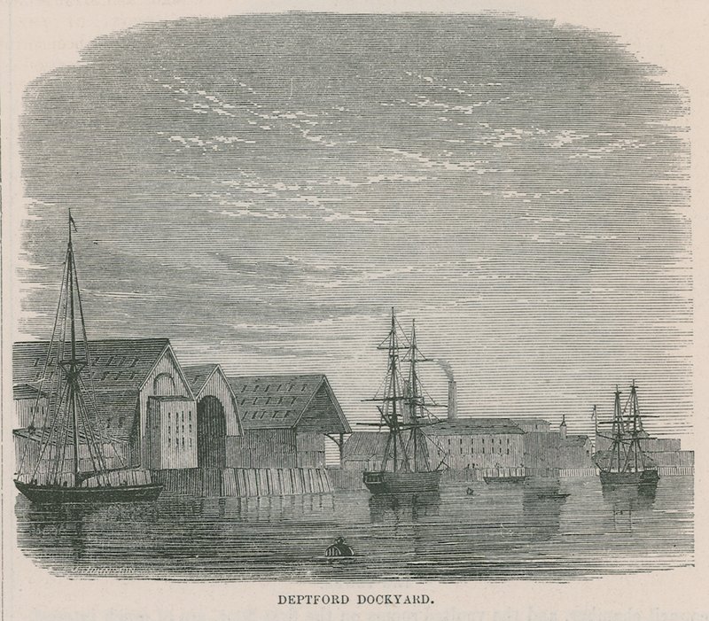 Deptford Dockyard alkotó: English School