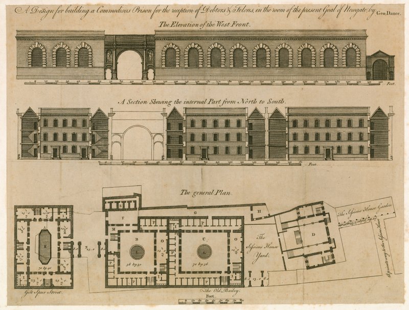 Tervezés Newgate börtönhöz alkotó: English School