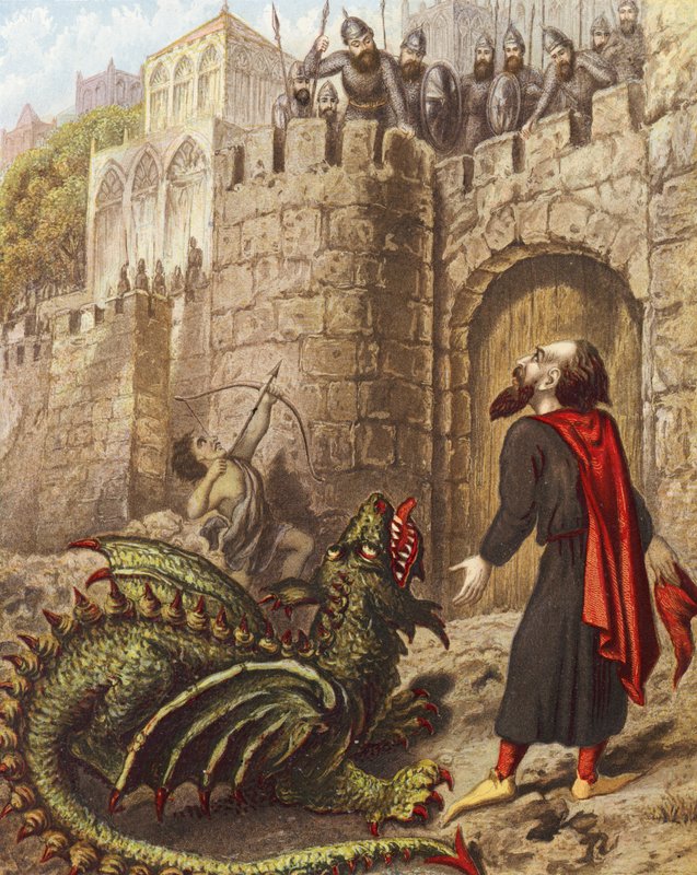 Diabolus, Ill-Pause és Tisiphone Mansoul kapui előtt alkotó: English School