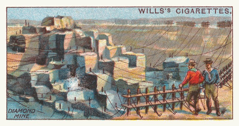 Gyémántbánya (chromolitho) alkotó: English School