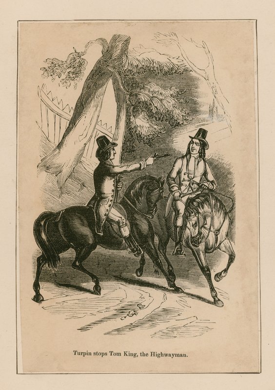 Dick Turpin megállítja Tom Kinget, az országúti embert alkotó: English School