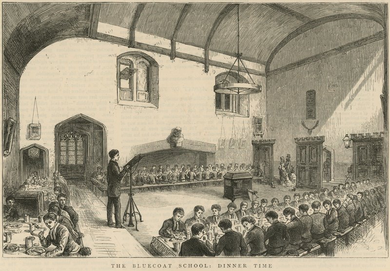 Vacsoraidő a The Bluecoat Schoolban alkotó: English School