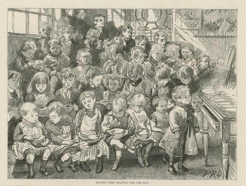 Vacsoraidő - várja a levest alkotó: English School