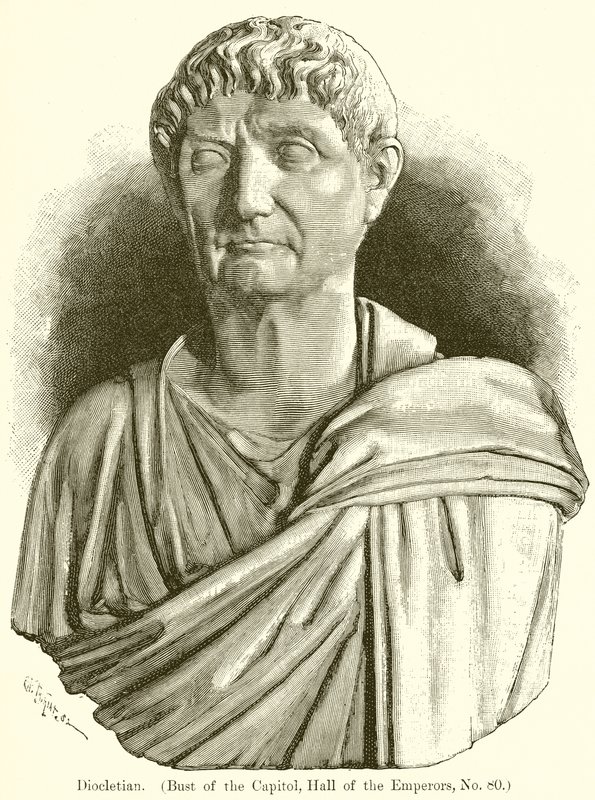 Diocletianus. (A Capitolium mellszobra, Császárok terme, 80. sz.) alkotó: English School