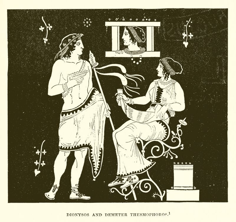 Dionüszosz és Demeter Thesmophoros alkotó: English School