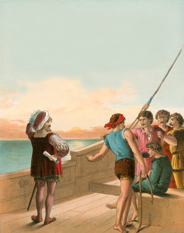 Columbus legénységének elégedetlensége alkotó: English School