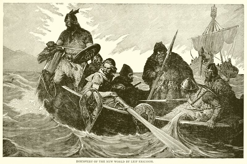 Az új világ felfedezése – Leif Ericsson alkotó: English School