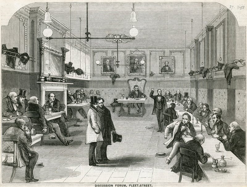 Vitafórum, Fleet Street, London alkotó: English School