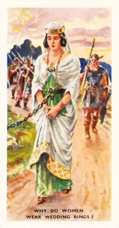 Tudod-e: Miért viselnek a nők jegygyűrűt (színes litográfia) alkotó: English School