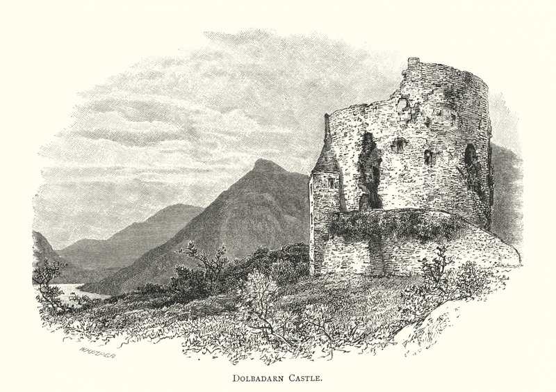 Dolbadarn kastély (metszet) alkotó: English School