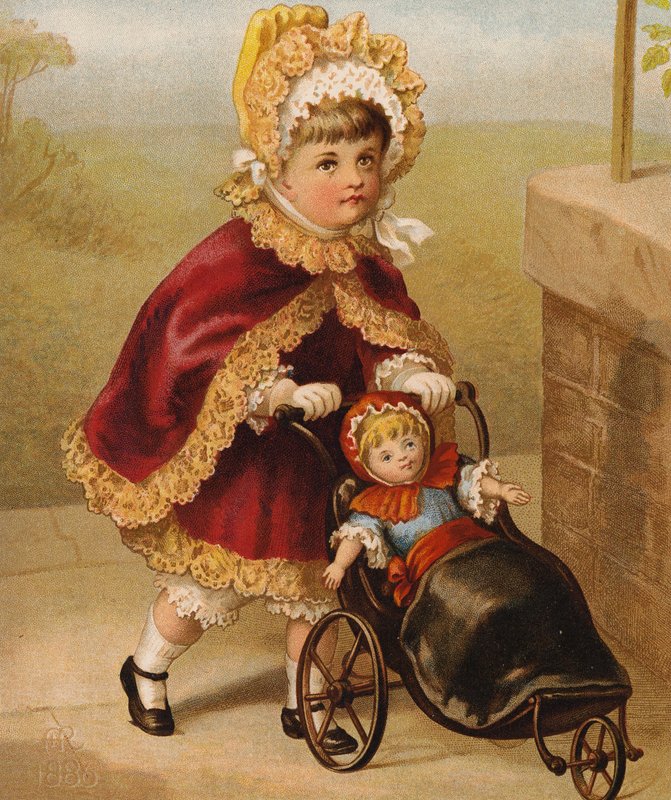 Dolly és én (színes litográfia) alkotó: English School
