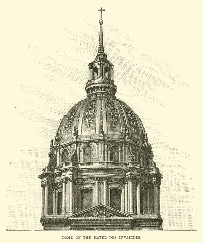 A Hotel des Invalides kupolája alkotó: English School