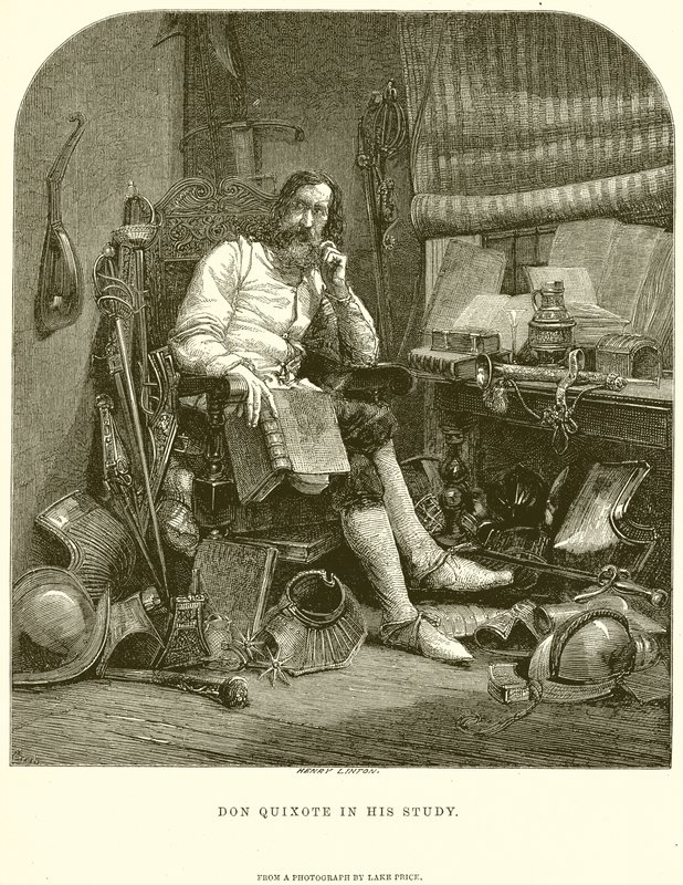 Don Quijote tanulmányában alkotó: English School