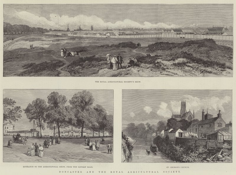 Doncaster és a Királyi Mezőgazdasági Társaság (metszet) alkotó: English School