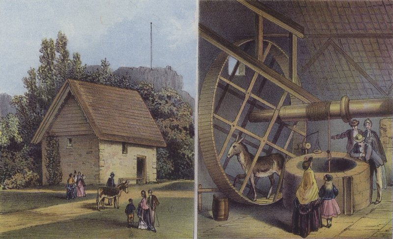 Szamárház és kút, Carisbrooke kastély alkotó: English School