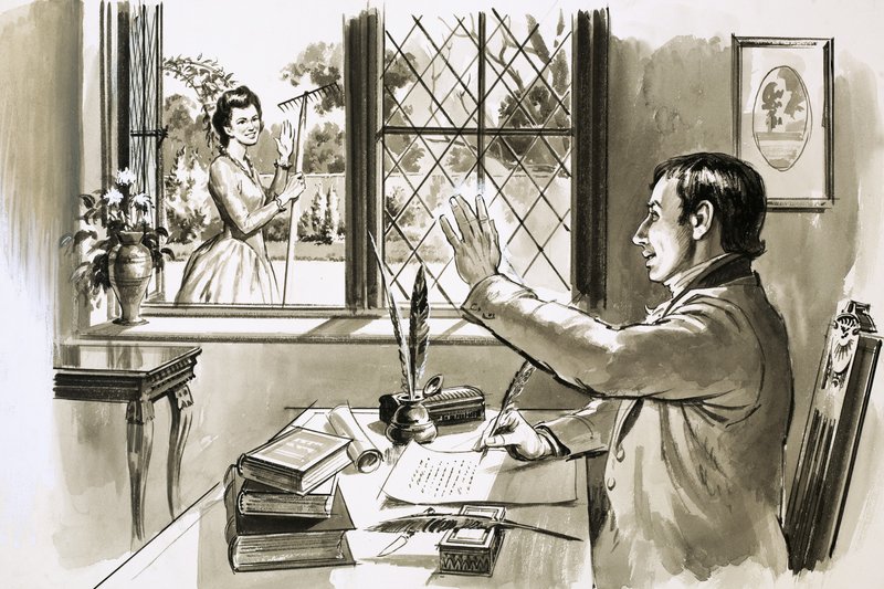 Dorothy Wordsworth volt az ihletője testvére, William Wordsworth számos versének. alkotó: English School