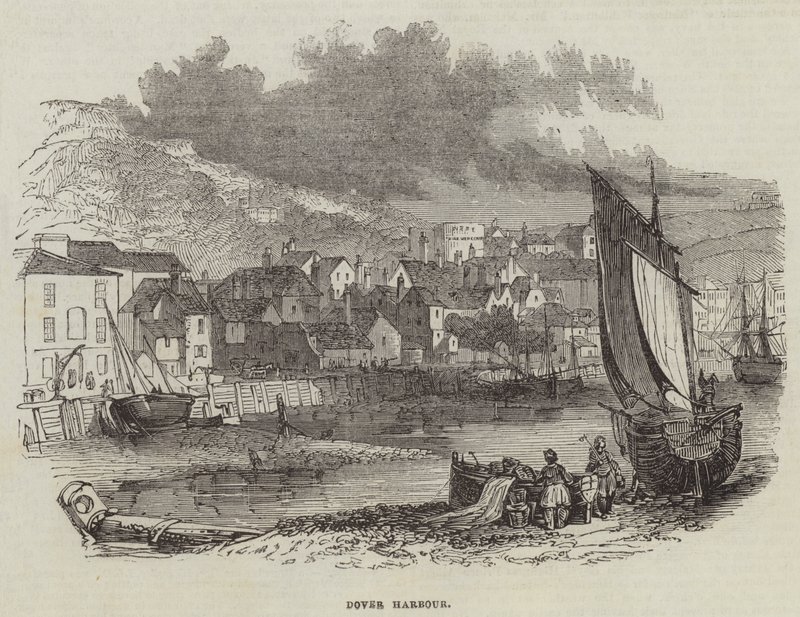 Dover Harbour (metszet) alkotó: English School