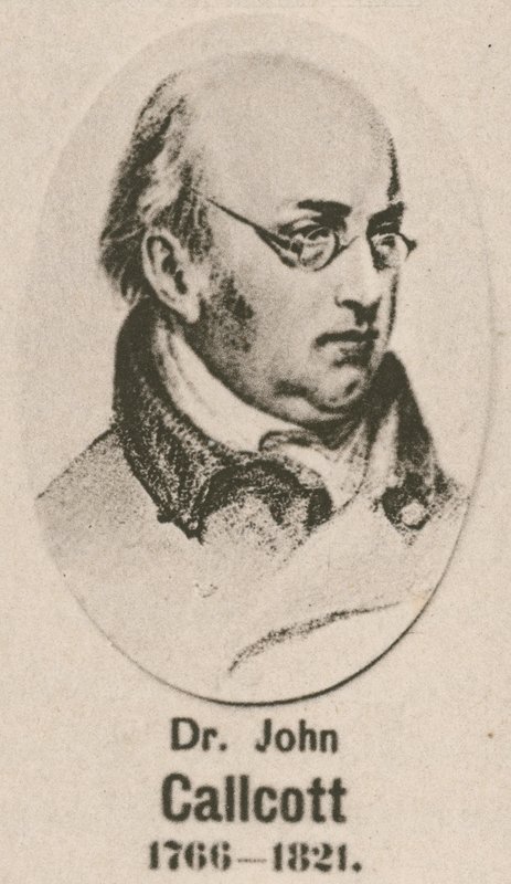 Dr. John Callcott (mélynyomás) alkotó: English School