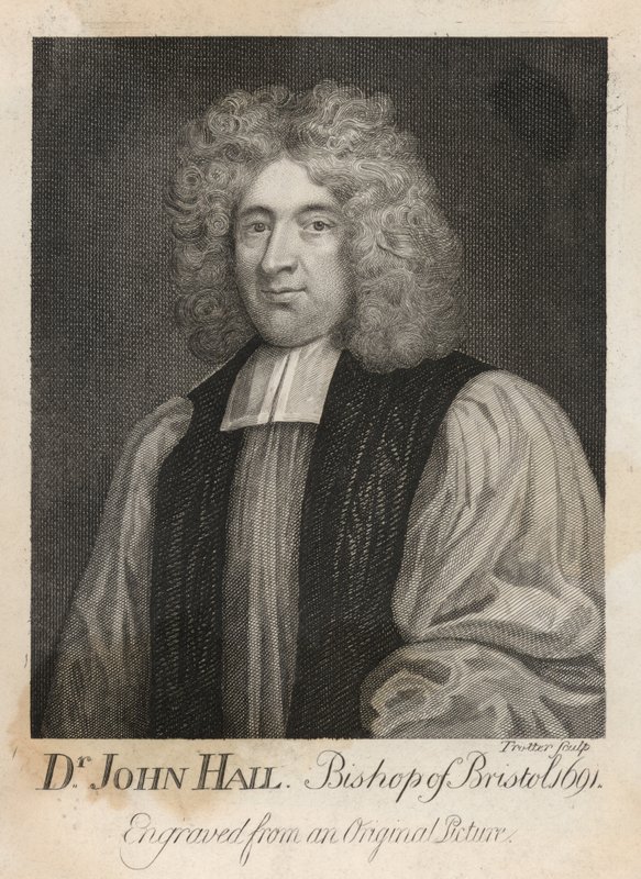 Dr. John Hail, Bristol püspöke 1691-ben alkotó: English School