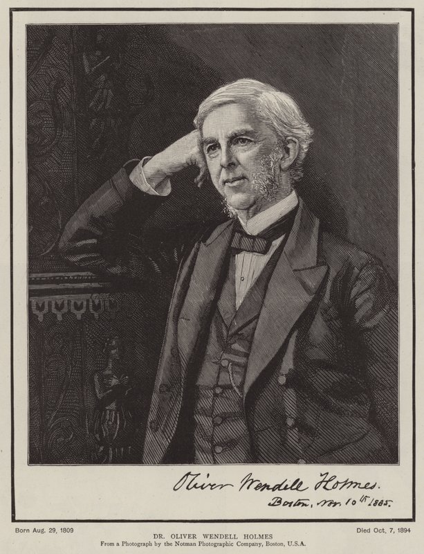 Dr. Oliver Wendell Holmes (metszet) alkotó: English School