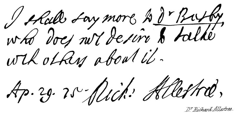 Dr. Richard Allestree alkotó: English School