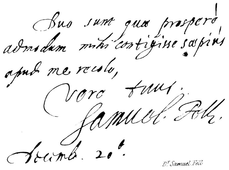 Dr. Samuel Fell alkotó: English School