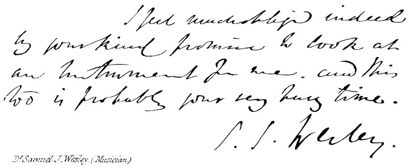 Dr Samuel J Wesley, (zenész) alkotó: English School