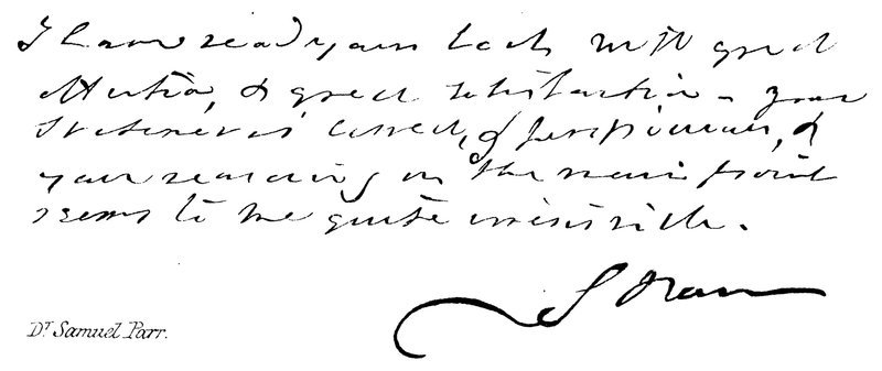 Dr. Samuel Parr alkotó: English School