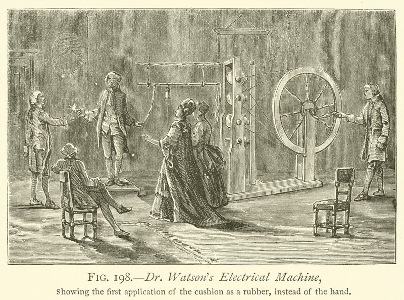 Dr. Watson elektromos gépe (metszet) alkotó: English School