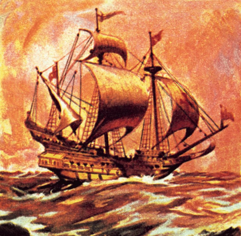Drake Golden Hind alkotó: English School