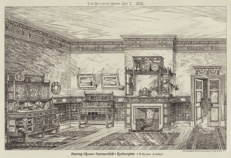 Szalon, Summerfield, Roehampton (metszet) alkotó: English School