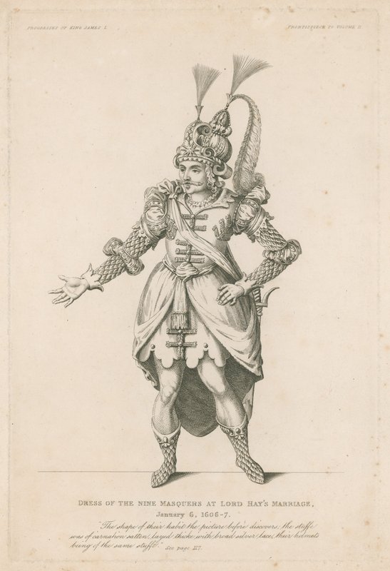 Kilenc álarcos ruhája Lord Hays házasságán, 1606-7. január 6. alkotó: English School