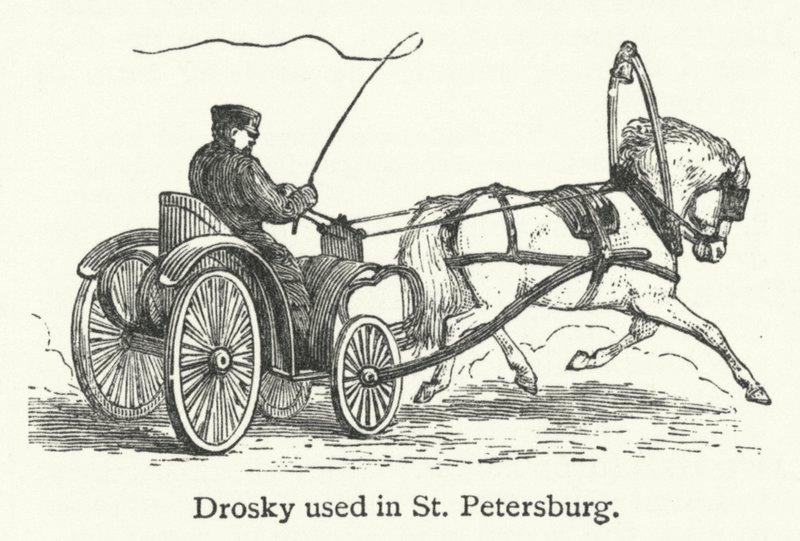 A Szentpéterváron használt Drosky (metszet) alkotó: English School