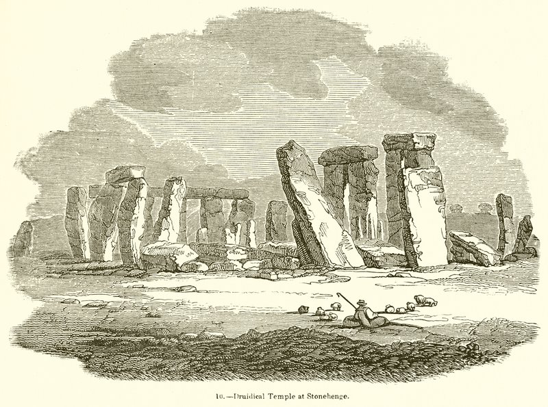 Druida templom Stonehenge-ben alkotó: English School