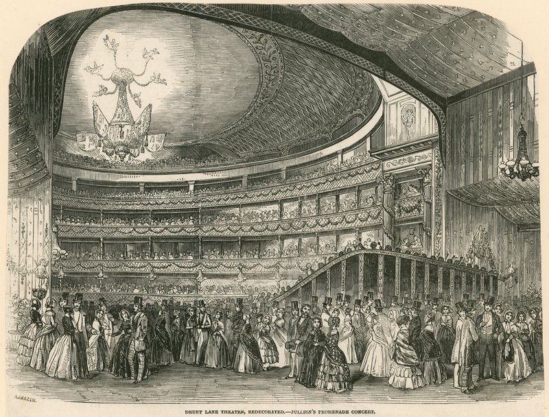A Drury Lane Színház felújított - Julliens Promenade koncert alkotó: English School