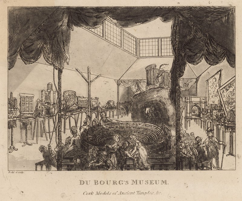 Du Bougs Múzeum, az ókori templomok parafa makettjei alkotó: English School