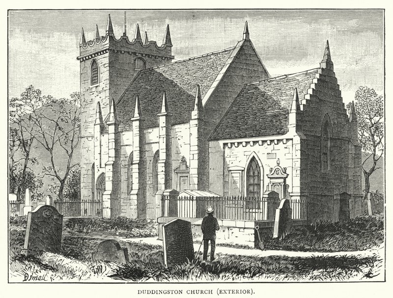 Duddingston templom, külső (metszet) alkotó: English School