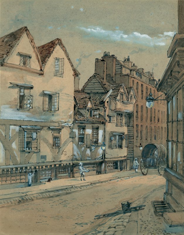 Duke Street West Smithfieldben (wc papíron) alkotó: English School