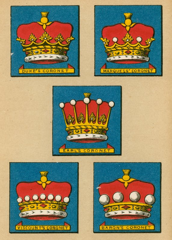 Duke koronája. Marquess Coronet. Earl Coronet. Viscount