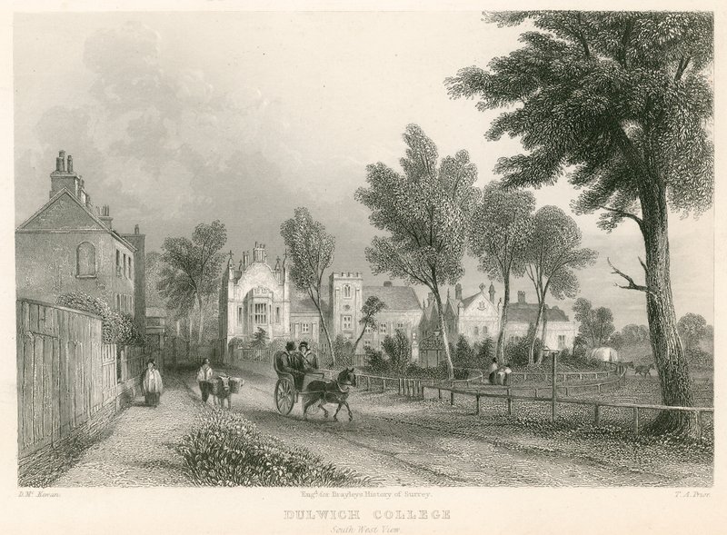 Dulwich College, London, délnyugati nézet alkotó: English School