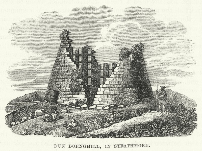 Dun Dornghill, Strathmore-ban (metszet) alkotó: English School