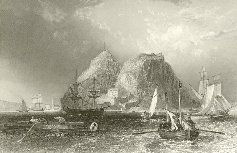 Dumbarton kastély a Clyde-on alkotó: English School
