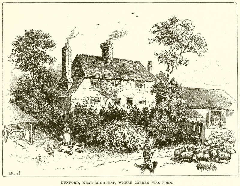 Dunford, Midhurst közelében, ahol Cobden született alkotó: English School