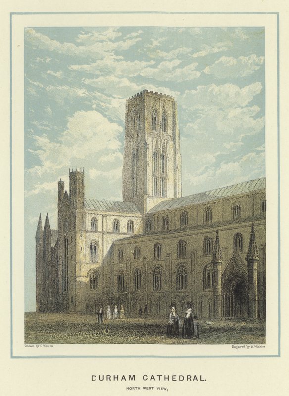 Durham katedrális, északnyugati nézet alkotó: English School