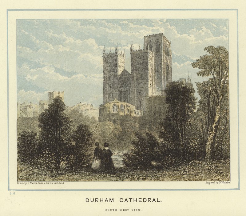 Durham katedrális, délnyugati nézet alkotó: English School